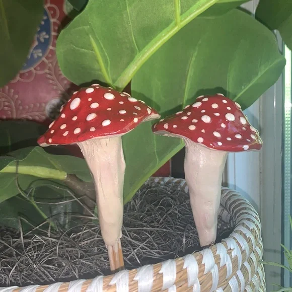 [1] Garden Stake MUSHROOM w/ SPOTS! 🙌🏽❤️🌈 - Picture 11 of 11
